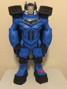 Large 2017 Mattel Batman Blue Robotic Suit Imaginext 30 inches Tall & figures!! - Picture 1 of 7