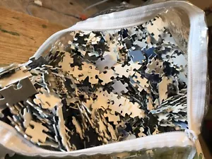 500 cardboard Puzzle Pieces craft supplies White Backs, Earthy Tone FRONTS NEW - Foto 1 di 6
