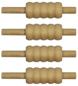 Juego de 4 tocones de madera para fianzas de grillo pesado - Imagen 1 de 3