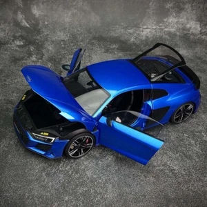 1/18 Audi R8 Coupe 2021 open close diecast car model Metallic Blue - Picture 1 of 12