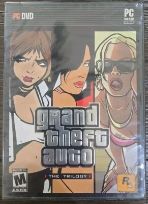 Grand Theft Auto: The Trilogy (PC, 2009) 5-Discs Complete Posters & Manuals Maps - Image 1 of 4