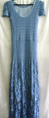Handmade new  women's crochet linen dress, size S/XS - Image 1 of 4