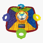 Nuby Lion Plush Teether Teething Blankie Squeaker Colorful  0+ Months