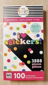 MAMBI Happy Planner Sticker Mega Pad 100 Sheets Value Pack Brights 3888 Pieces - Picture 1 of 21