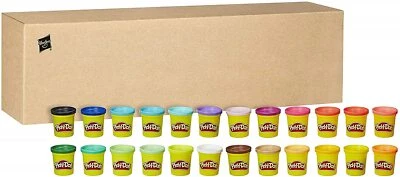 Hasbro 20383F03 Play-Doh Kollektion mit 24 Farben Knete Knetspaß Spielset