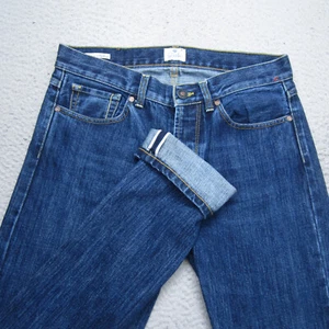 Tela Genova Jeans Herren 31x32 Blau Selvedge Denim Sartoria Italiana Straight Fit - Bild 1 von 19