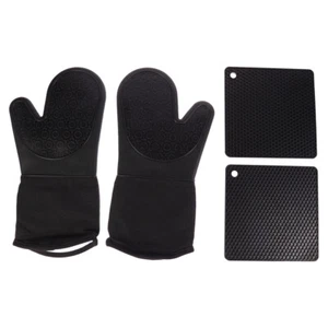 2pcs Ofen Pads Heißer Mitts Doppel Ofen Handschuh Backofen Mitts - Bild 1 von 12