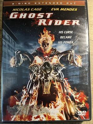 GHOST RIDER (DVD, 2007, 2-Disc Set, Extended Cut) Nicolas Cage, Eva Mendes  NR - Image 1 of 4
