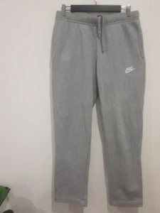 Nike Track Pants Men Size Small Grey Fleece Activewear Jogger drawstring - Picture 1 of 18