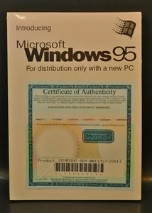 Vintage Windows 95 Distribution For a New PC Book Only with Product ID - Picture 1 of 4