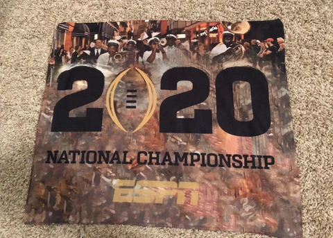 2020 LSU Tigers National Champions Game Towel Championship Clemson Tigers Cover