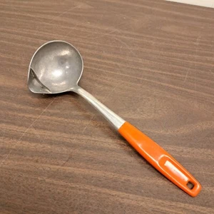Vintage Westmark Aluminum Red Straining Ladle Soup Stew Tool Kitchen Utensil - Picture 1 of 8