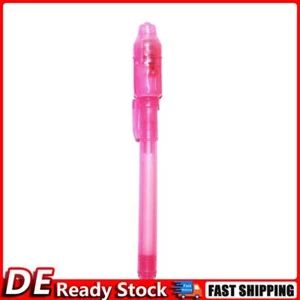 2-in-1 leuchtender, unsichtbarer Tintenstift, UV-Zauberstifte für Kinder (Rosa) - Bild 1 von 6