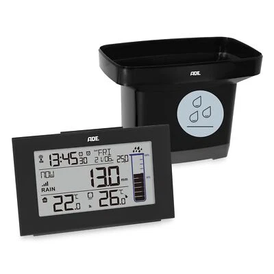 Digitaler Regenmesser frostsicher mit Wetterstation | Funk-Außenthermometer f... - Bild 1 von 4