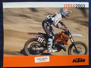 KTM 125 SX Prospekt 2003 - Bild 1 von 4