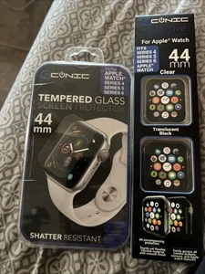 New for Apple Watch 45/44mm Rose Gold Screen Protector And Bumper - Photo 1 sur 5