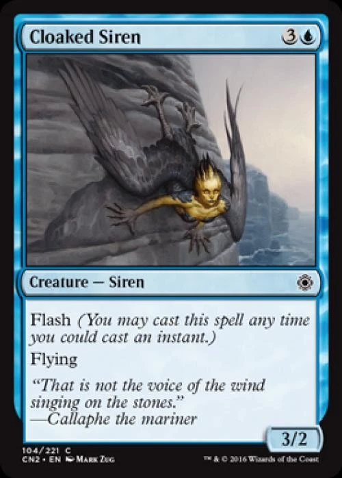 Cloaked Siren -Foil Light Play MTG Conspiracy: Take the Crown - Image 1 of 1