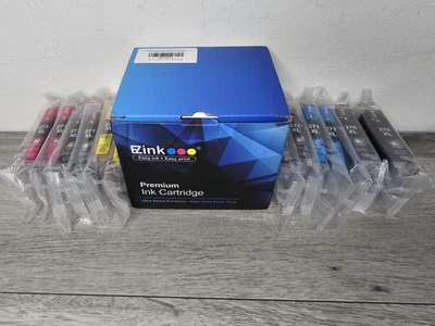 12 EZink Inkjet Cartridges 270 & 271 XL Cyan, Magenta, Yellow, Gray, Black - Image 1 of 4