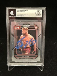 Bo Nickal Signed Autographed 2023 Panini Prizm RC BAS Beckett Slabbed PSU - Picture 1 of 4