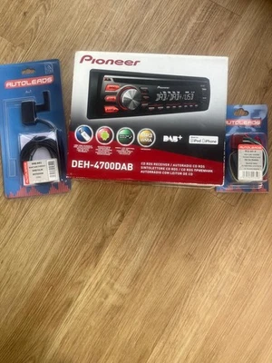 Pioneer DAB DEH-4700DAB RADIO CD DAB car radio and leads, boxed and unopened - Image 1 of 4