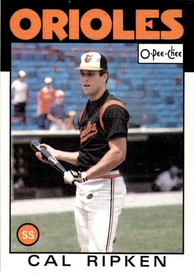 1986 O-Pee-Chee Cal Ripken Baltimore Orioles #340 - Image 1 of 2