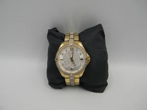 Bulova Women's Quartz Crystal Accent Gold-Tone Watch 98L228 - Picture 1 of 3
