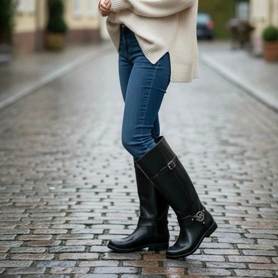 Michael Kors Fulton Arnés Botas de Lluvia Mujer 6 Impermeables Logo Brillante Clásico Foto 1 de 4