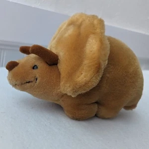 Vintage Dakin Triceratops Dinosaur Plush Stuffed Animal 1980 Dino Nugget - Picture 1 of 11