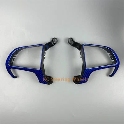 Marco decorativo del volante de fibra de carbono azul para Dodge Durango 2017 Foto 1 de 3