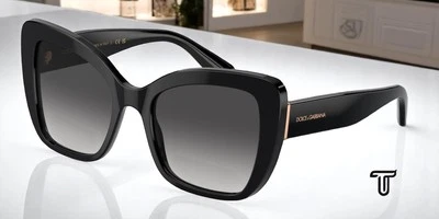 DOLCE & GABBANA DG4348 501 8G Black Grey Gradient 54 mm Women's Sunglasses - Image 1 of 4