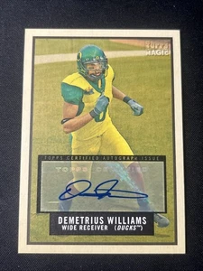 Topps Magic Auto 2009 Demetrius Williams #218 automático - Imagen 1 de 2