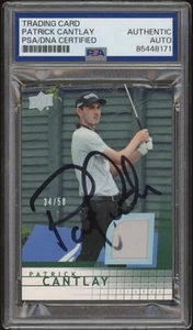 2013 UD SP Game Used Golf #R35 Patrick Cantlay Rookie Swatch Auto /50 PSA RC - Picture 1 of 2