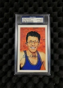 1992 Center Court GEORGE MIKAN signed Art Postcard Autograph PSA/DNA Certified🔥 - Picture 1 of 4