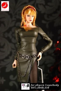 1/6 action Figure FEMALE PU one-piece dress FOR TBLEAGUE / PHICEN Handmade1 - Picture 1 of 14