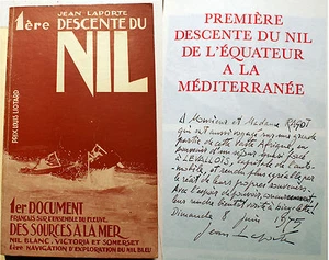 EGYPTE/PREMIERE DESCENTE DU NIL/J.LAPORTE/CERCLE DU BIBLIOPHILE/1971/BEL ENVOI - Imagen 1 de 1