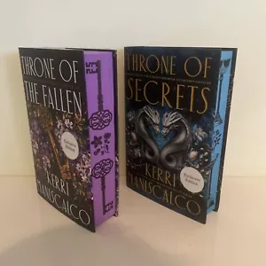 Throne Of Secrets & Throne Of Secrets Kerri Maniscalco Waterstones Sprayed Edges - Picture 1 of 11