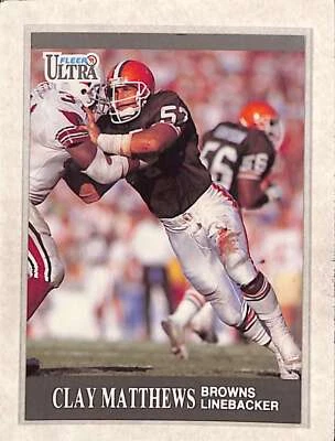 1991 Fleer Ultra #31 Clay Matthews  EX - Image 1 of 2