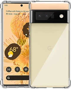 Case for Google Pixel 6 Pro Clear TPU Four Corners Protective Cover Transparent - Picture 1 of 12