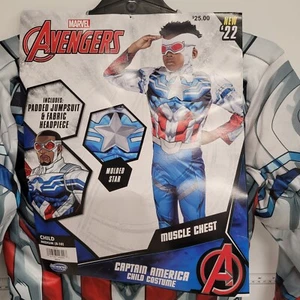 Marvel Avengers Captain America Child Costume Medium Halloween - Picture 1 of 3
