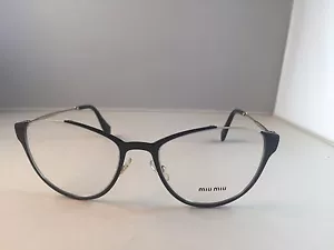 Miu Miu VMU 51O eyeglasses QE3 1O1 Black and Gold w case 53-19-140 - Picture 1 of 7