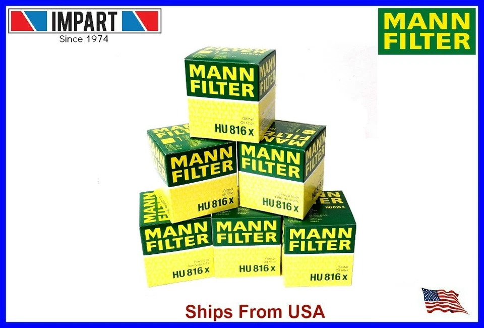 BMW 6 Oil Filter 11 42 7 541 827 MANN HU816x  Qnt. 6 - Image 1 of 1