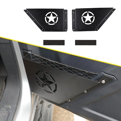 1 par de estuche organizador de inserción de caja de almacenamiento de puerta delantera de aluminio para Ford Bronco 21+  Foto 1 de 4