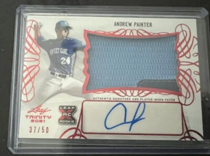 2021 Leaf Trinity RPA Patch Andrew Painter RC AUTO Patch Rosso Lavanderia Tag 37/50 - Foto 1 di 1