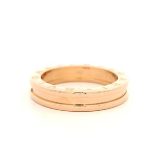 Authentic Designer Bulgari 18k Rose Gold B. Zero 1 Band Ring Sz 61 - Picture 1 of 5