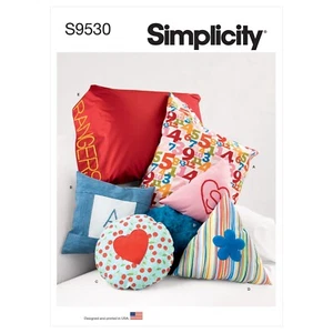 Simplicity 9530 PILLOWS & CUSHIONS Simplicity Sewing Pattern Small Medium Large - Picture 1 of 3