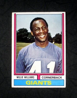 1974 TOPPS SET BREAK #284 Willie Williams New York Giants VG-VGEX - Image 1 of 2