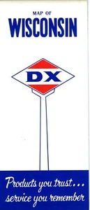 1959 D-X Road Map: Wisconsin NOS - Picture 1 of 1