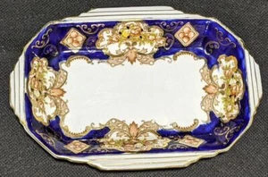 Royal Albert Bone China "Derby" Pattern Butter Dish / Rectangular Tray - Picture 1 of 4