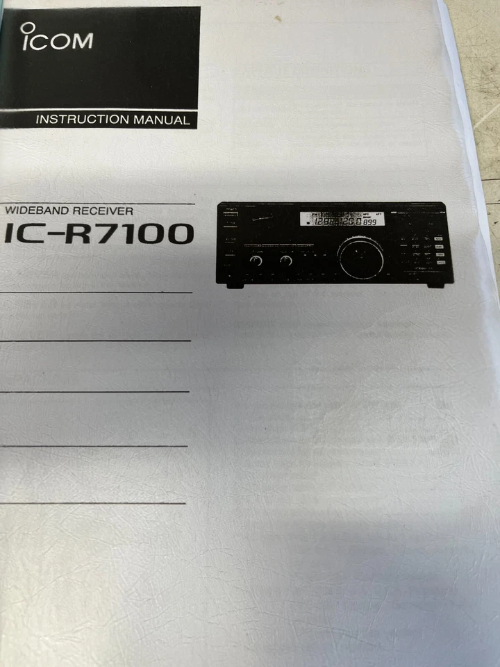 ICOM IC-R7100 WIDEBAND RECEIVER MANUAL - Immagine 1 di 1