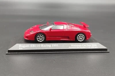 1:43 Bugatti EB110 Racing Red Exclusive for Kyosho Minichamps - Immagine 1 di 4